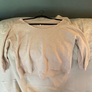Madewell boxy oversized cropped crewneck